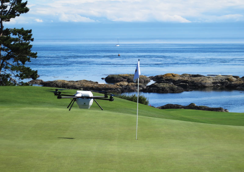 Remote control Drones on the golf course