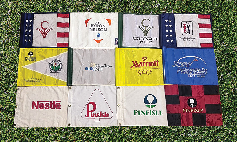 golf course flags