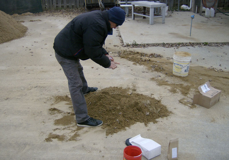 Reuse bunker sand