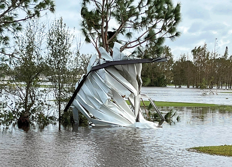 Hurricane Ian damage