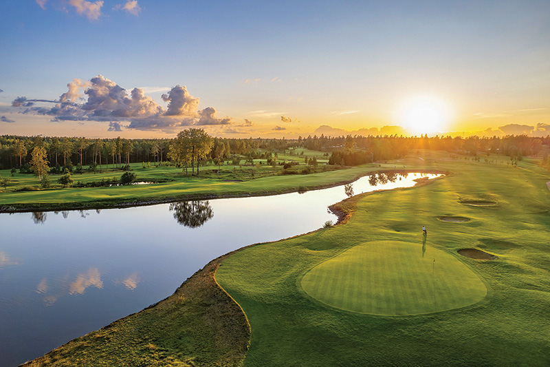 Aerial view of Ghost Creek golf course