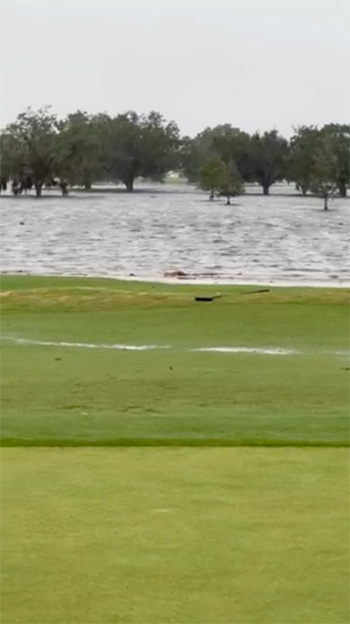 Image of flooded golf course