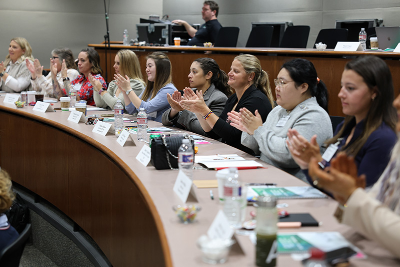 Women participants at the Women's Leadership Academy in 2023
