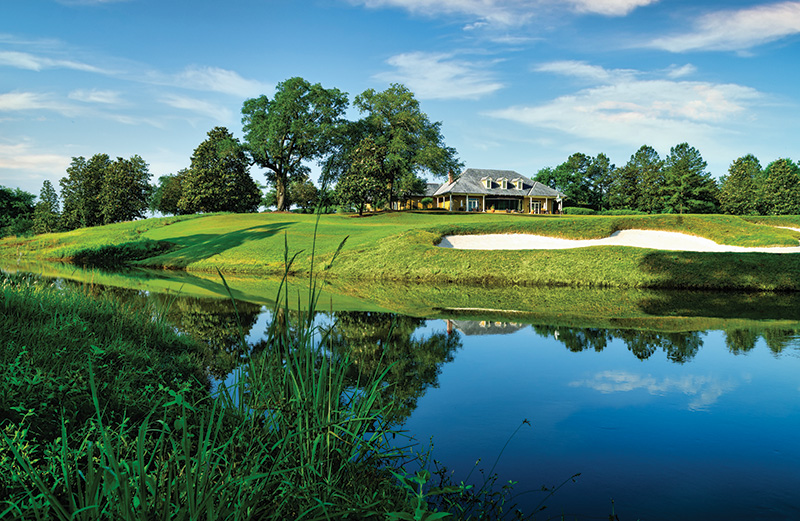 Aerial view of Ghost Creek golf course