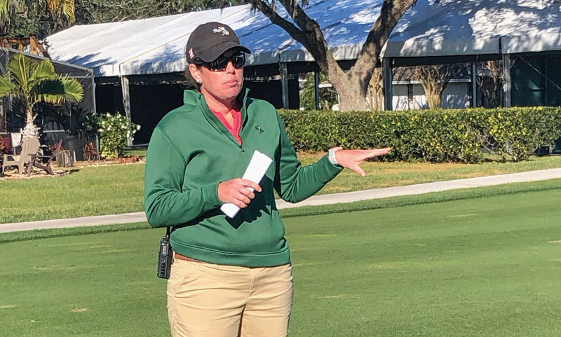Women golf course superintendent