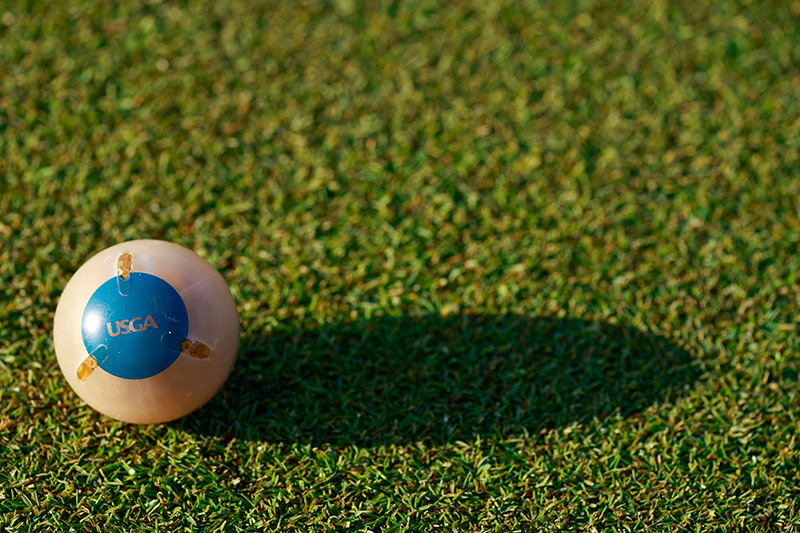 GS3 ball on a golf course