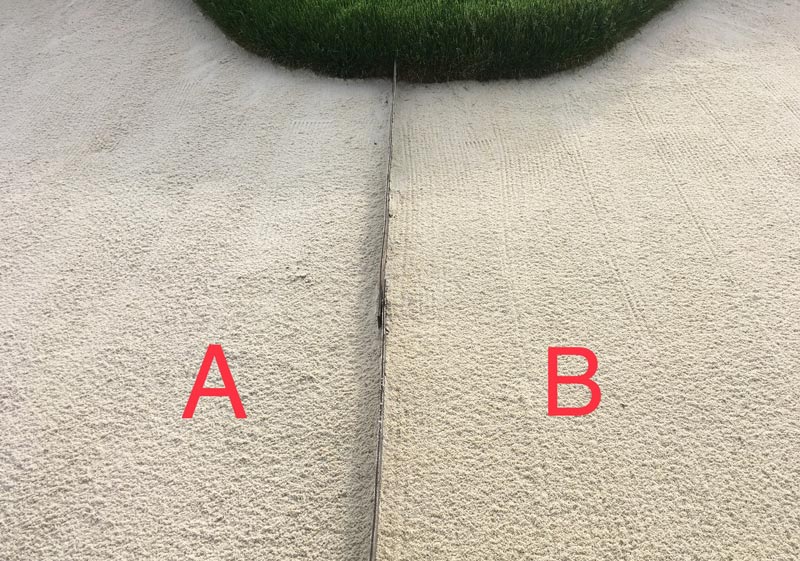 Bunker sand comparison