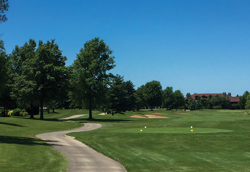 Aerial view of Ghost Creek golf course