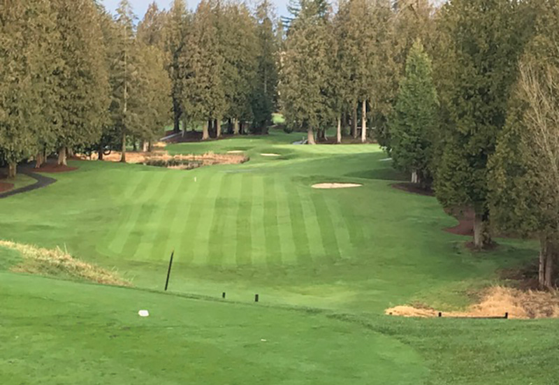 Aerial view of Ghost Creek golf course