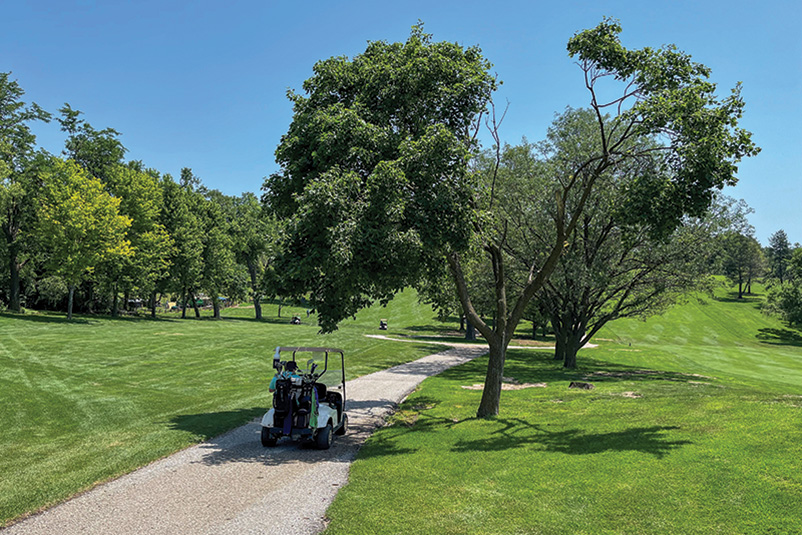 Aerial view of Ghost Creek golf course