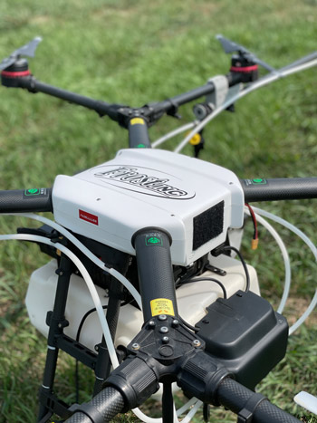 Drone sprayer golf course