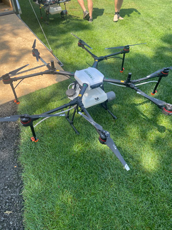Sprayer drone golf course