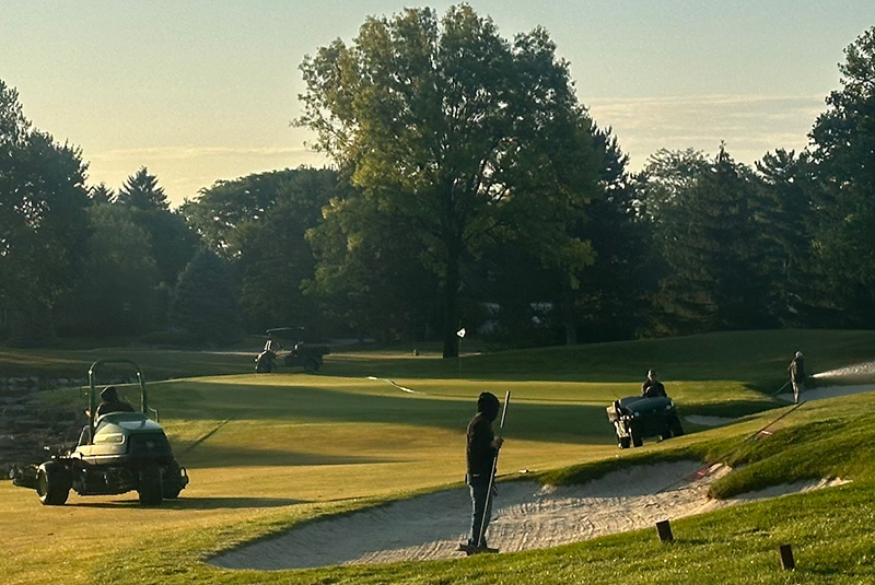 Aerial view of Ghost Creek golf course