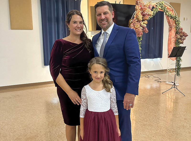 Chad Allen and his family