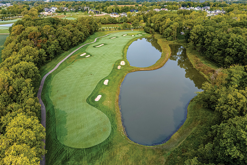 The club at Chatham Hills aerial view
