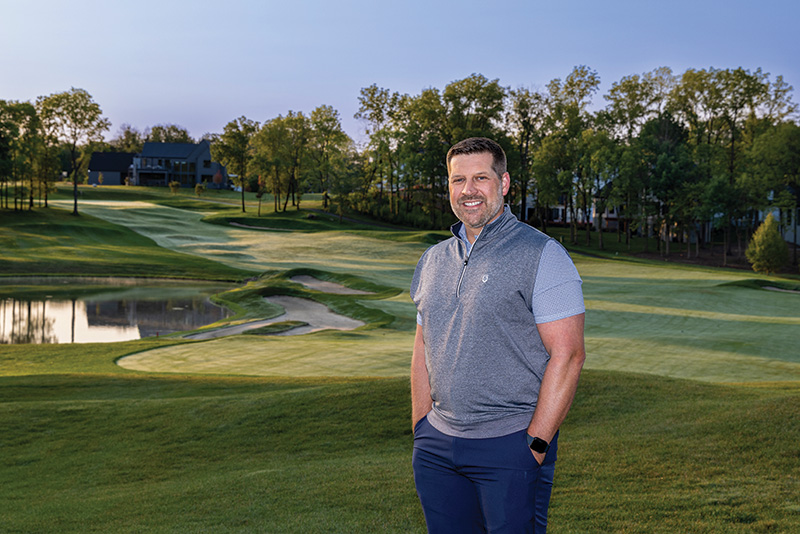 Chad Allen on the course at The Club at Chatham Hills