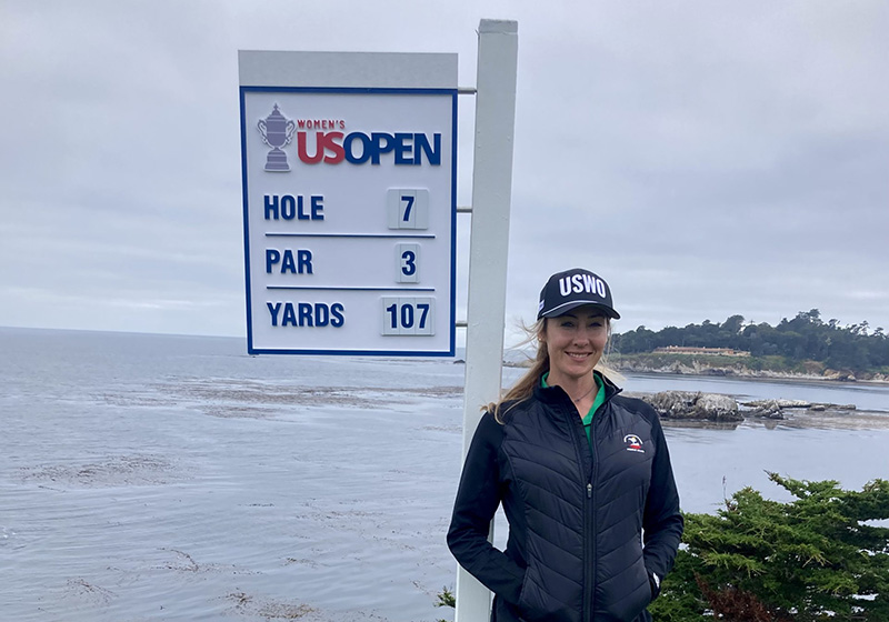 Andi Meadows at the 2023 U.S. Women's Open