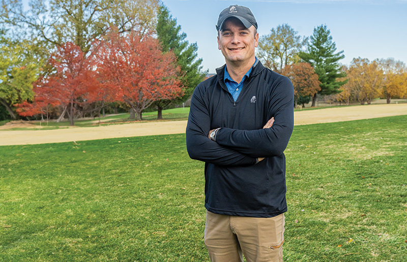 Nic Youngers on the course at Manhattan Country Club