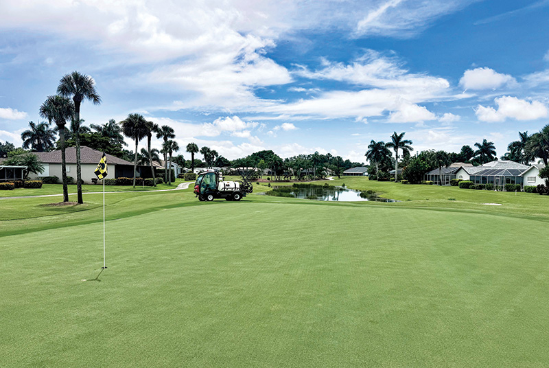 Aerial view of Ghost Creek golf course