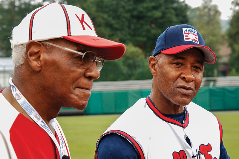 Ozzie Smith and Buck O'Neil