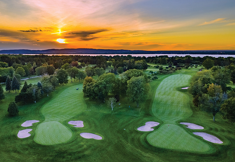 Aerial view of Ghost Creek golf course