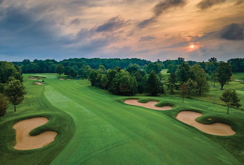 Aerial view of Ghost Creek golf course