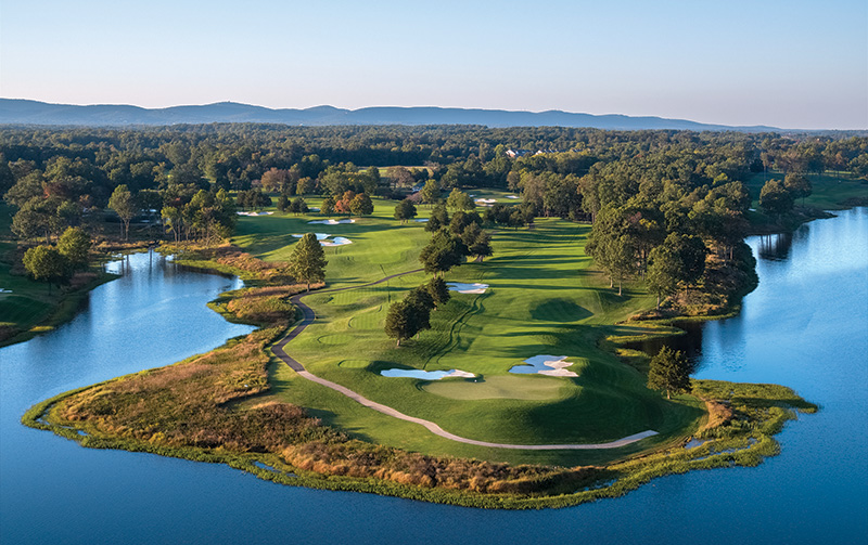 Aerial view of Ghost Creek golf course