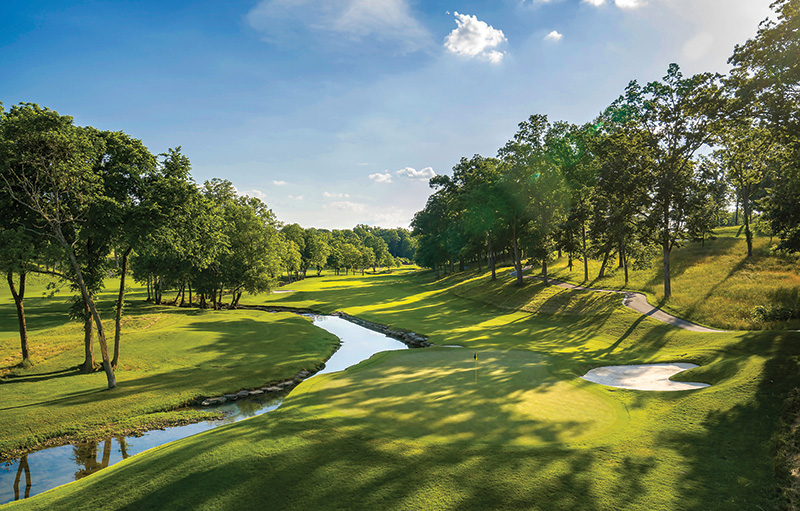 Aerial view of Ghost Creek golf course