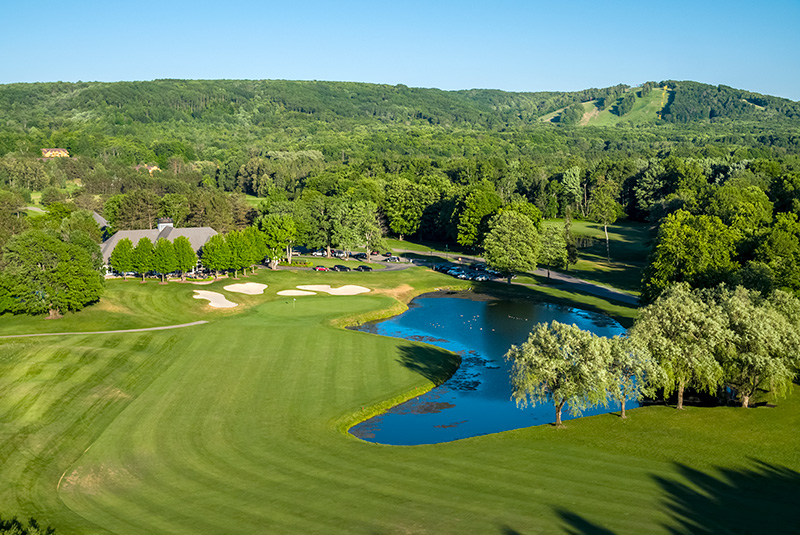 Aerial view of Ghost Creek golf course