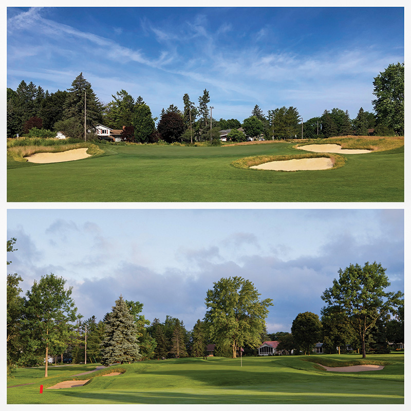 Aerial view of Cutten Fields golf course