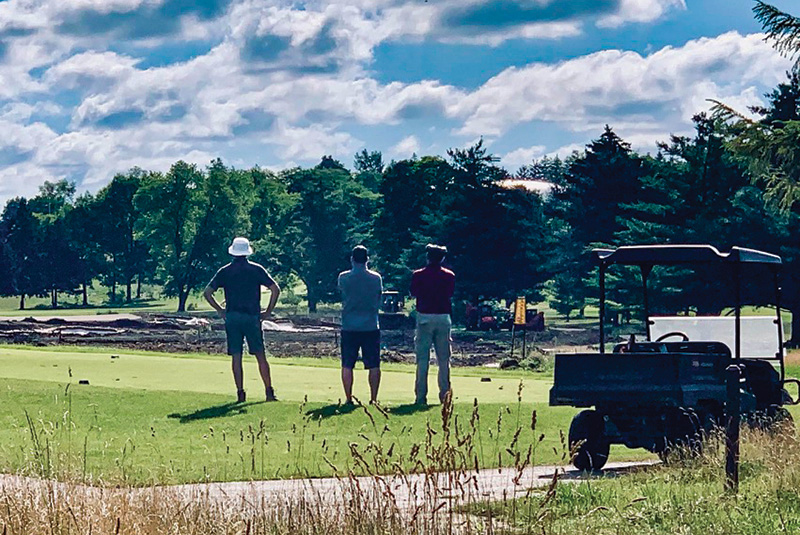 Aerial view of Cutten Fields golf course
