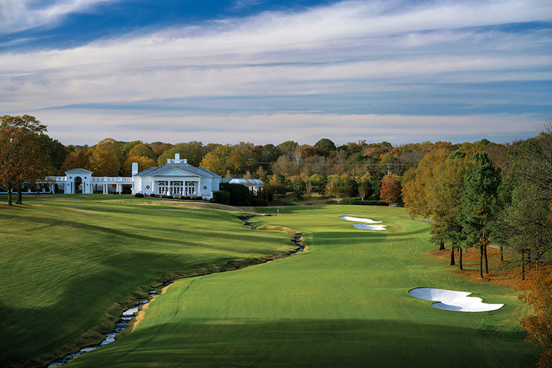 Aerial view of Ghost Creek golf course