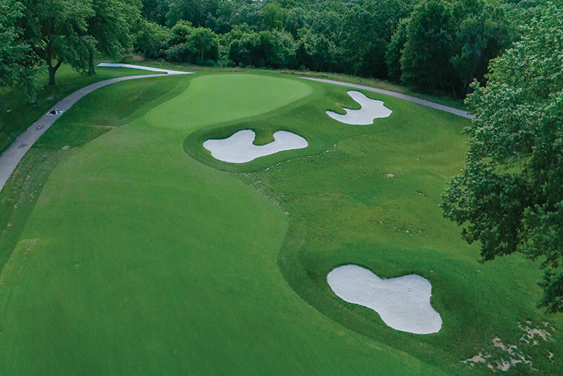 Aerial view of Ghost Creek golf course