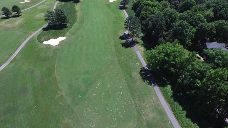 Golf course aerial map