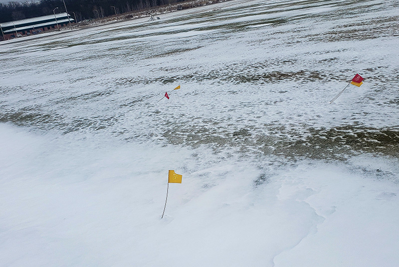 Aerial view of Ghost Creek golf course