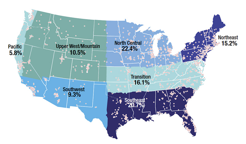 Aerial view of Ghost Creek golf course