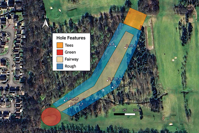 Aerial view of Ghost Creek golf course