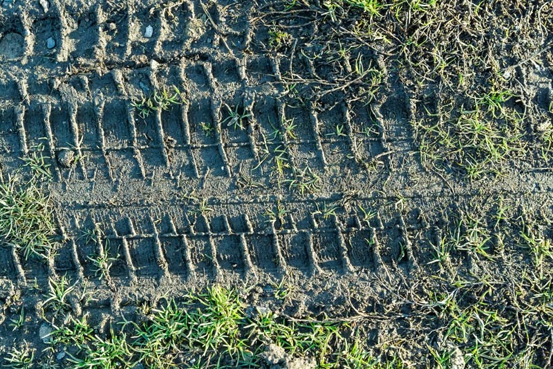 Soil compaction golf course