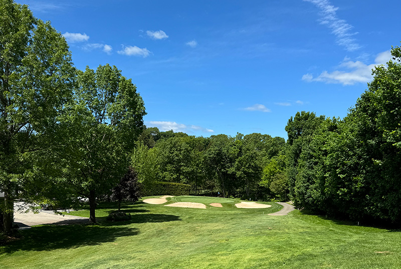 Aerial view of Ghost Creek golf course