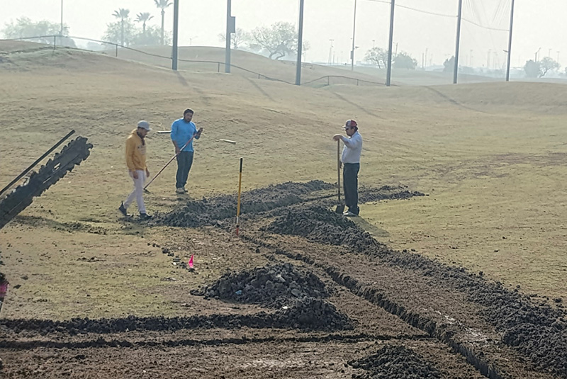 Aerial view of Ghost Creek golf course